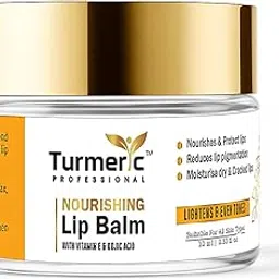 Turmeric Professional Nourishing Lip Balm | Lightens & Evens Tones for Pigmented Lips | with Vitamin E & Essential Oils | 10ml-picture-31