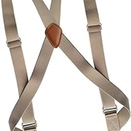 shopora Mens Suspender With Clips Washable Adjustable Fits Jeans Big Tall Friends Beige | Mens Accessories | Suspenders Braces-picture-11