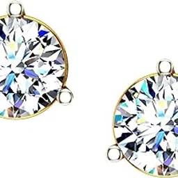 dishis 18KT Yellow/White/Rose Gold and Stud Earrings for Women-picture-16