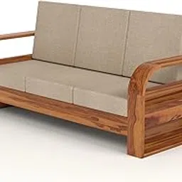 GateWay Furniture Sheesham Wooden Sofa Set 3 Seater - Premium Wooden 3 Seater Sofa for Living Room with Side Newspaper Holder - Solid Wood Sofa for Home & Office Furniture (Design 34)-picture-16