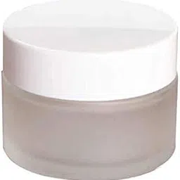 DINEMART SUPER PACK OF 6 PCS 50 GRAM FROSTED GLASS JAR with White Caps and Inner Lid LEAK PROOF Glass Jar Containers For Cosmetics, Cream, Lip Balms, DIY Skin Care-picture-50