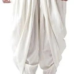Mens Dhoti, Cotton Blend Solid Dyed Off White Dhoti Pant for Men-image-85