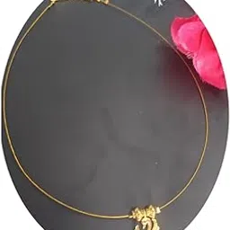 Bestomak Invisible Necklace | Women Jewellery Accessories | Swarn Shape Neckchain | Best Tradational Jewel, Pack of 1-picture-12