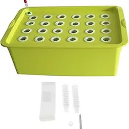 MYADDICTION 24 Sites Nursery Pots Indoor Hydroponic Grow Set for Parterre Garden Lettuce Green-picture-30