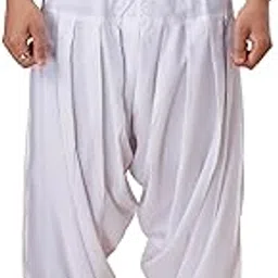ekatva ethnic Men Black Rayon Patiyala Plain Bottom-picture-41