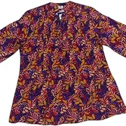 9 impression Women Polyester Purple & Black Polka Print Tie Up Top-picture-56