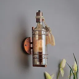 Jackal Wall Sconce Antique Wine Bottle Lamp /Vintage Style Wall Mount Light Fixture (Pack of 1)(Metal)-picture-30