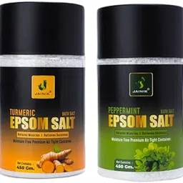 JAINIK | Epsom Salt For Muscle Relief, Relieves Aches Pain | Bath salt for Relaxation | Refreshing Body|Joint Soreness and Tired Muscles | No Color Added 450G (Pack Of 2) (Turmeric- Peppermint)-picture-31