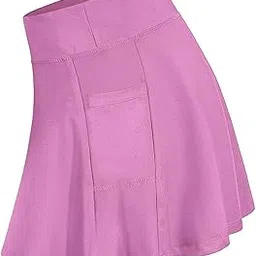 licogel Tennis Skirt Soft Simple Ruffle Causal Fashionable Breathable High Waist Workout Skirt Exercise Pocket Fitness-picture-34
