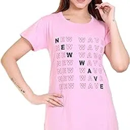rg by s.s. clothing RG Summer Casual Wear Round Neck Half Sleeve Cotton Printed Top's for Women's (WTL02)-picture-20