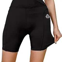 kashikay creation Women’s Polyester Blend V Style Shorts with Elastic High Waist Slim Fit Above Knee Length and Workout Tights for Yoga | Bottom Wear for Gym Cycling | Shorts for Daily Activities-picture-32