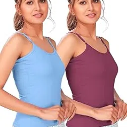 alba Trends Women's Cotton Slips | Adjustable Straps for Custom Comfort | 100% Combed Cotton | Moisture-Wicking & Durable | Everyday Wear | (Combo of 2)-picture-36