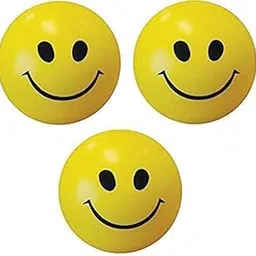 Top Team Light Cricket Tennis (3 Smiley Face Squeeze Sponge) Material: Foam, Color: Yellow, Standard Size(Pack of 3). (3 Smiley Face Squeeze Sponge)-picture-31
