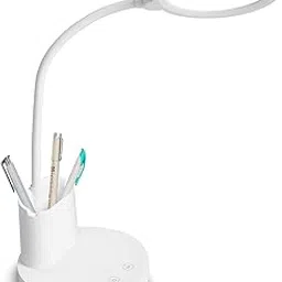 VPLLEX Portable Reading Light with 3 Lighting Step Led Desk Touch Control On/Off Student Study Table Lamp Night Lamp - Eye Protection (Round Study Lamp with Pen Holder)-picture-10