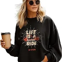 ausk Womens Round Neck and Front Printed Sweatshirt to Develop Confidence in Your Group-picture-19