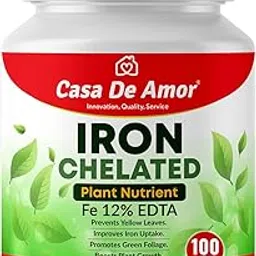 Casa De Amor Iron Fe-12% EDTA Chelated | Prevents Yellowing & Boosts Growth | 100% Water-Soluble Foliar Spray | For Lush Green Leaves & Strong Plants | 100 gm-picture-37