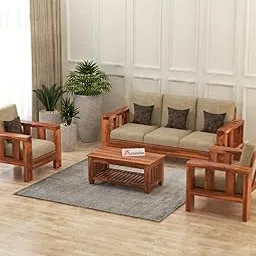 KINGS HOME FURNITURE Sheesham Wooden 5 Seater Sofa Set for Living Room | Solid Wood Sofa | Rosewood Sofa Set for Home & Office | Lounge (Honey, 5 Seater)-picture-27