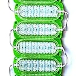 Steko 10 Pieces {GREEN} DC 12 Volt 3 Watt (12 LED) Waterproof LED Module Light Lamp Bulb Multipurpose Use For Auto Rickshaw, Battery Rickshaw, Bike, Car Decoration-image-41