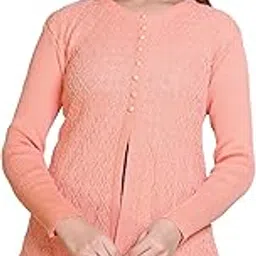 Woollen Women's Long Cardigan(9060BawaXXL)-image-15