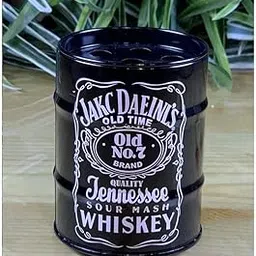 DesiDiya® Drum Shape Ashtray - Large Capacity Metal Ashtray, Easy to Clean, Smokers’ Desktop Accessory for Home, Office, Bar, and Restaurants - Black Iron-picture-25