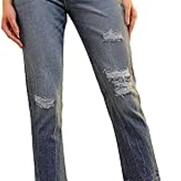 freehand by The Indian Garage Co Women Straight Fit Solid Mid-Rise Jeans-picture-65