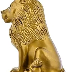 GLOVIKOPresent Majestic Lion Statue with Crown | Royal Sculpture Showpiece for Home Decor, Living Room Accent Figurine-picture-27