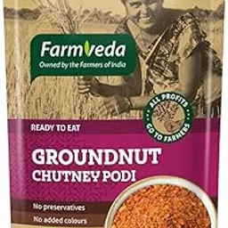 Farm Veda Groundnut Chutney Podi | Spicy Peanut Powder for Idli, Dosa, Rice | Ready to Eat | 100g (Pack of 6)-picture-32