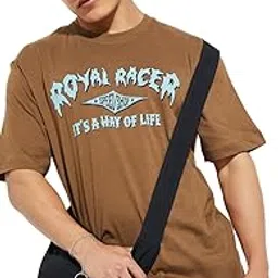 max Men's Letter Print Regular Fit T-Shirt-picture-50