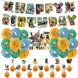 32PCS Italian Brainrot Birthday Decorations, Party Decorations, Celebration Decorations Kit with Themed Banner and Assorted Cutouts for Festive Party Backdrop and Room Decor-picture-21