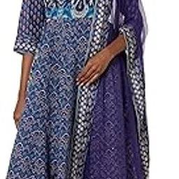 biba Women Cotton Anarkali Kurta Palazzo Suit Set-picture-31