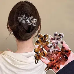 Melodio 3PCS Leopard Print Cherry Alligator Hair Clips for Women, Korean Fashion Duckbill Barrettes, Elegant Non-Slip Hair Accessories for Updos, Ponytails-picture-48