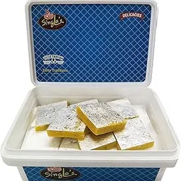 Singla Sweets Kesar Kaju Katli 250g Delicious Sweets-picture-16