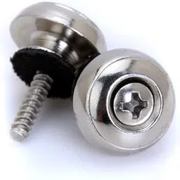 ATORSE 2pcs Chrome Strap Locks for Banjo Mandolin Guitar-picture-21