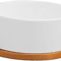 Merishopp Heated Water Bowl for Outdoor Cats Dogs 1.25L Round for Duck Squirrel Rabbit White-picture-21