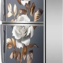 RK Digital Mart Flowers Fridge Stickers | Double Door Fridge Stickers | Refrigerators Stickers with Self-Adhesive Stickers Easy to Apply (Size 160cm X 61cm)-image-43
