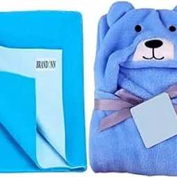 First Kick New Born Baby Gift Set Combo Pack for Baby Boys and Baby Girls Pack of 2 Pcs Blue Dogs-picture-24