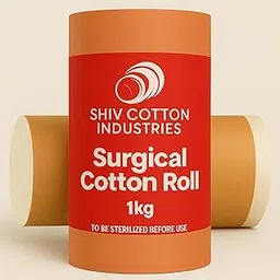 Shiv Cotton Industries Surgical Cotton Roll, 1 kg, Medical Grade, Multi-Purpose-image-23
