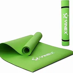 Vinex Yoga Mat-ECOS, Yoga Mat for Women and Men | Non-Slip Textured Extra Wide & Thick, Exercise Mat For Home Gym, Pilates, Gym & Fitness (4 MM), Exercise Mat for Workout Yoga Fitness Pilates and Meditation-image-0
