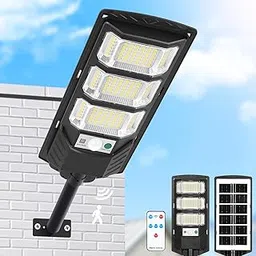 Solar Outdoor Waterproof 6500K LED Flood Lights with Motion Sensor, Remote, Security for Parking Lot, Yard (1 Pack)-image-25