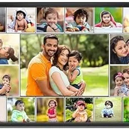 Customised Collage Photo Frame – Personalized Gift for Birthday, Love, Friendship & Family photo frame A4 Size Digital Reprint (Photo-17)-image-66