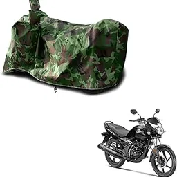 Kozdiko Water Proof Jungle Print Bike Body Cover with Mirror Pockets, Buckle Belt for Honda Unicorn-picture-56