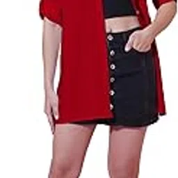 indietoga Women's Oversized Loose Fit Longline Shirt (Small to Plus Sizes 4XL)-picture-13