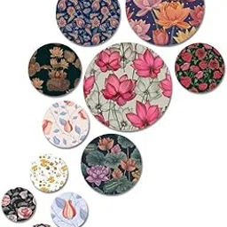 Soyura Designer MDF Wooden Wall Hanging for Home Decoration | Office | Gift | Wall Decor Hanging Items | Wall Art | Living Room | Bedroom, Pack of 11 Pieces. WC1107 image 1