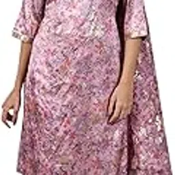 aurelia Blue Floral Printed Polyester Blend Flared Kurta, Tights & Dupatta for Women-picture-19