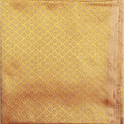 PRIYAKANT SAFAWALA Unstitched Brocade Fabric for Ganpati Decorative Table, Gods Dress, Gift Packing, Home Decor, and Party Décor Backdrop Use It, [Size, Width 44 Inches and Length 1 Meter, Yellow]-picture-26