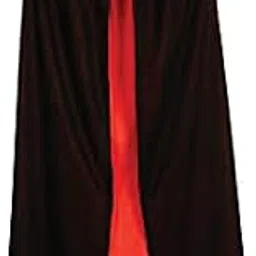 Wanna Party Halloween Kids Vampire Reversible Cape, Devil Cloak for Wizard and Witch Costume, Costume Accessories for Dress Up, Cosplay, Halloween Parties, Trick or Treat, Themed Roleplay Outfit-image-2