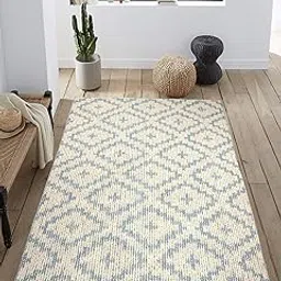 SARAL Home Modern Polyester Carpet (Turquoise, 5 X 7)-picture-11