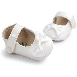 neska moda 6 To 12 Months Newborn Baby Girls Belly Shoe Partywear Anti-Slip Sandal Booties-BT4569-picture-11