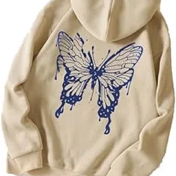 sxv style Butterfly Printed Sweatshirt Hoodie-picture-37
