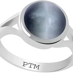 ptm 925 Sterling Silver Cats Eye/Lehsuniya 7.25 Ratti or 6.5 Carat Astrological Gemstone Bis Hallmark Ring for Men & Women-picture-43